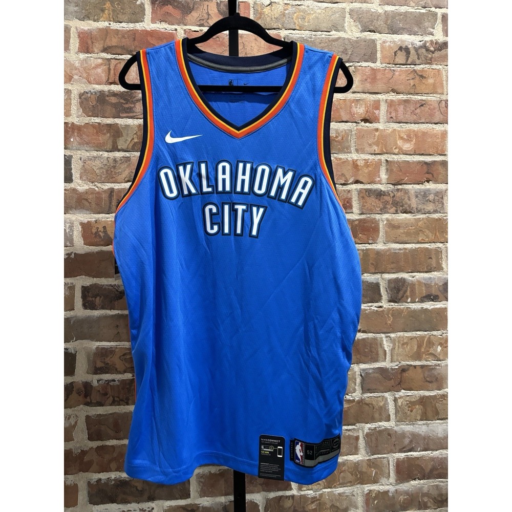 NWT NBA Oklahoma City Thunder Blue Jersey, Men's XL, Nike, OKC Basketball, Auth!